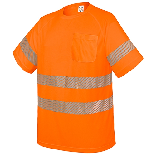 Camiseta alta visibilidad elástica